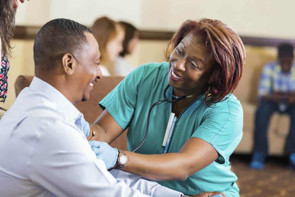 Nurse in community setting