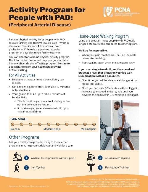 Peripheral Artery Disease Walking Program - PCNA