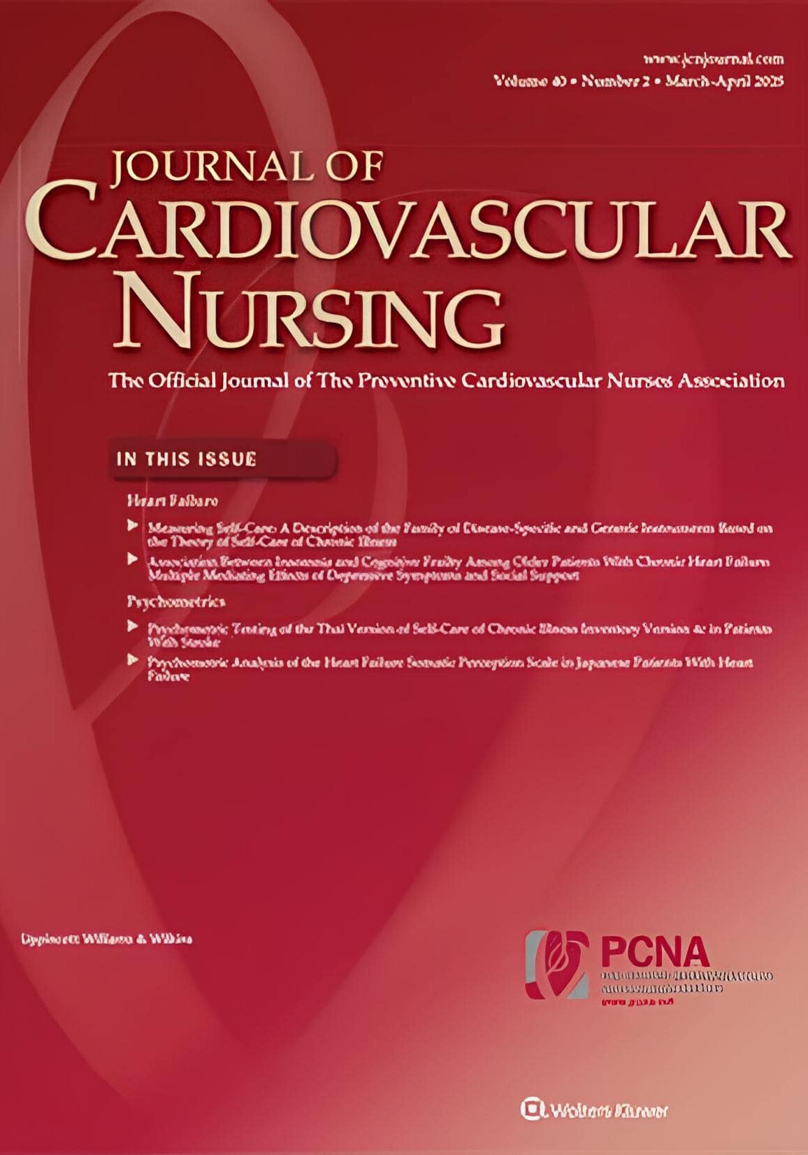 Journal of Cardiovascular Nursing Journal of Cardiovascular Nursing